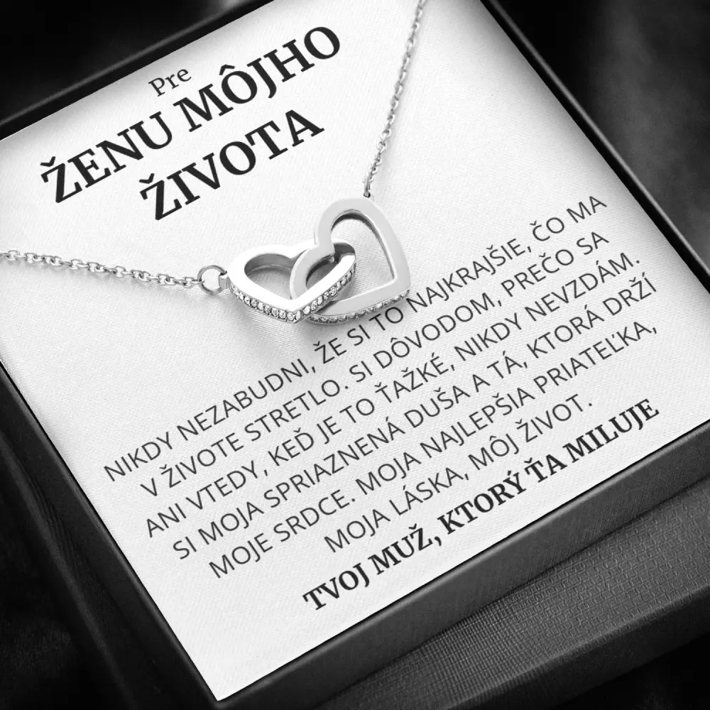 SK -1i Pre ženu môjho života – Náhrdelník so srdiečkami