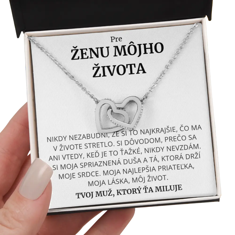 SK -1i Pre ženu môjho života – Náhrdelník so srdiečkami